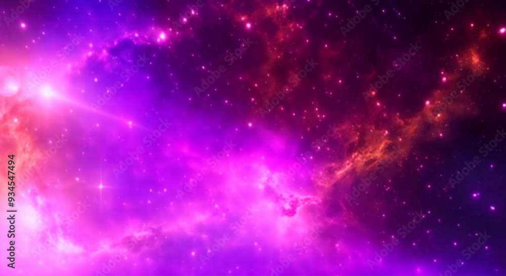 Wall mural nebula and galaxies in space abstract cosmos background 4k animationnebula and galaxies in space abs