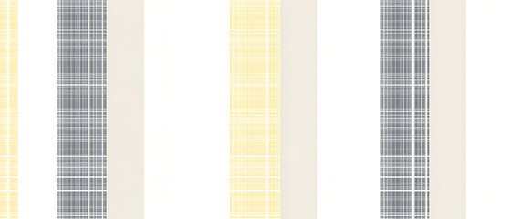 A flat vector illustration of a striped and grid-patterned background, using gray, white, and pastel yellow. The stripes are crisp, alternating between gray and white