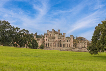 England, Lowther Castle, a country house in Westmorland, now part of Cumbria, England. Digital composite sky. (Editorial Use Only)