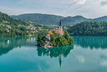 Slovenia, Bled. Bled Island