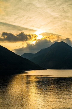 Montenegro, Kotor sunset.