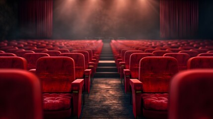 Conceptual design of cinema poster in a minimalistic style for a wood frame  AI generated illustration