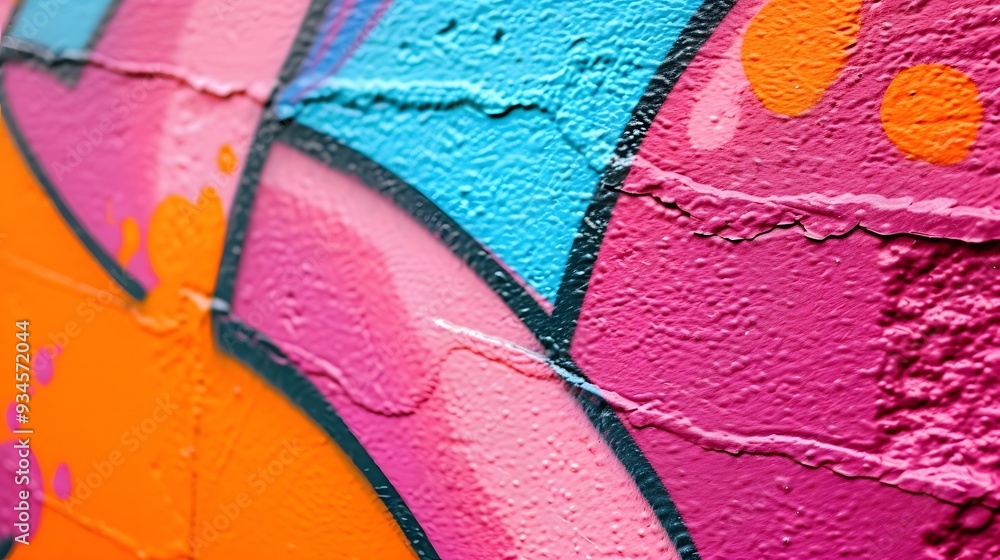 Poster create a minimalist background featuring a macro shot of vibrant graffiti ai generated illustration