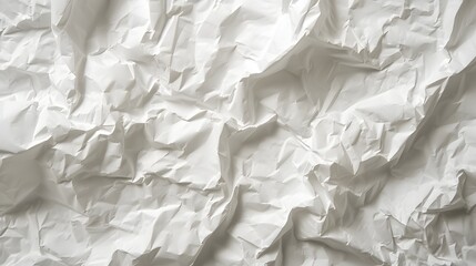 Fototapeta premium Crumpled printer paper left ajar to demonstrate its texture AI generated illustration