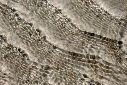 Ocean ripples on the sand