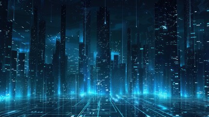 Obraz premium Futuristic Cityscape