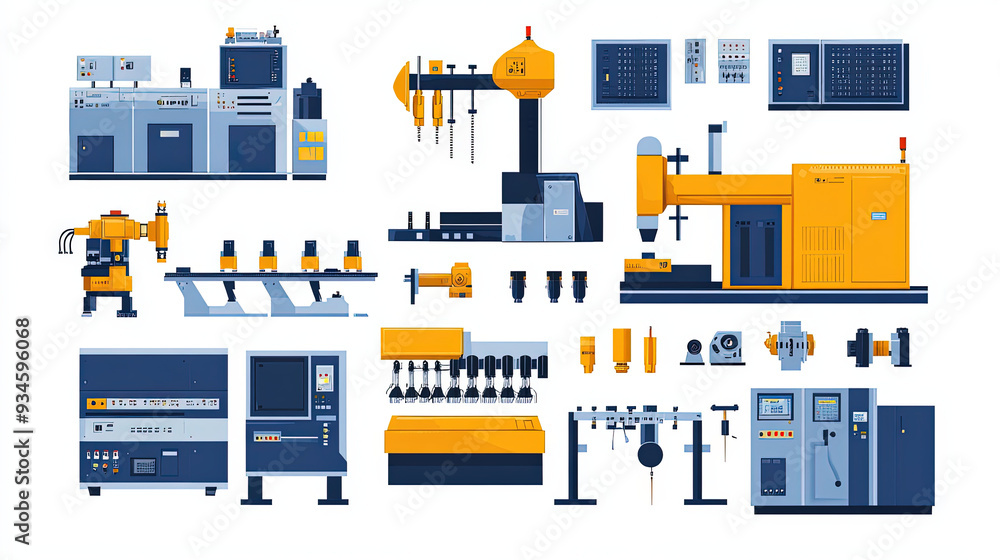 Sticker graphic resource for industrial