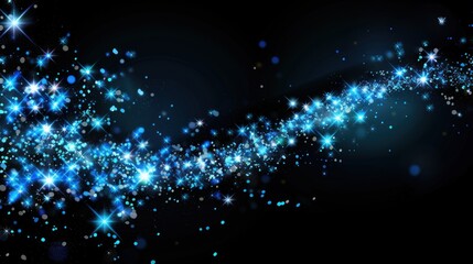 Abstract Blue Sparkles