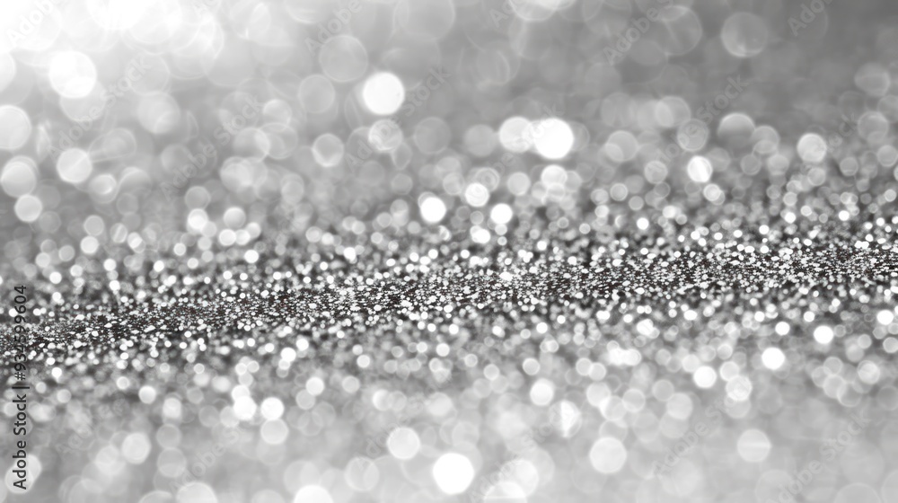 Sticker silver glitter background