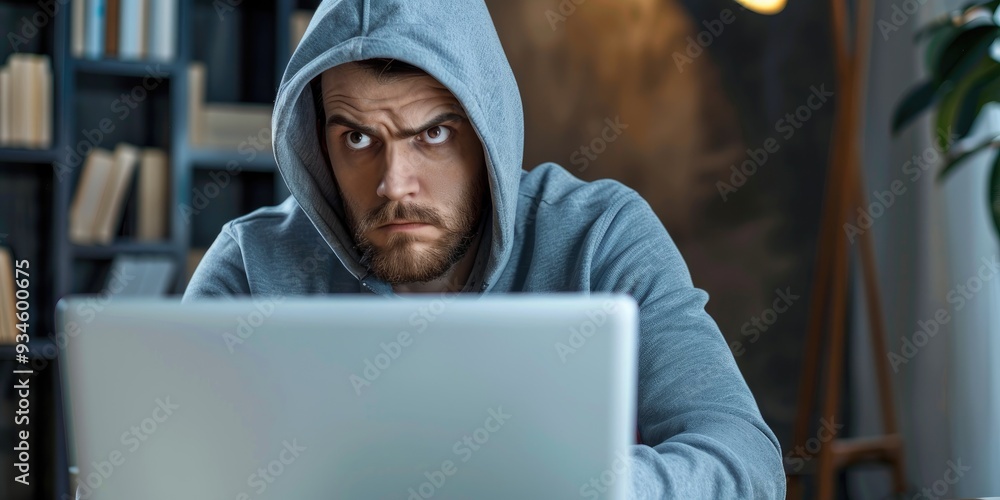 Poster skilled cybercriminal tries to penetrate security barriers as an inexperienced individual struggles 