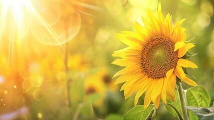 Obraz premium Sunshine and Sunflower
