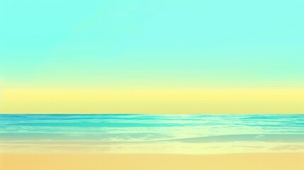 Obraz premium Tranquil Beachscape at Sunset