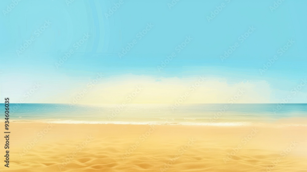 Canvas Prints summer beachscape