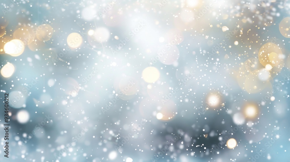 Poster abstract festive background with glitter and bokeh