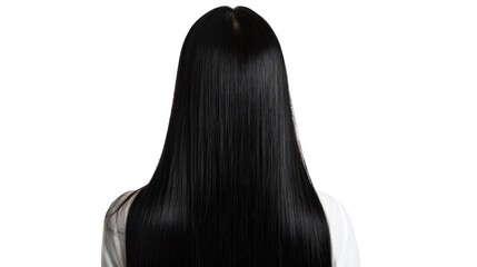 Naklejka premium Long Black Hair