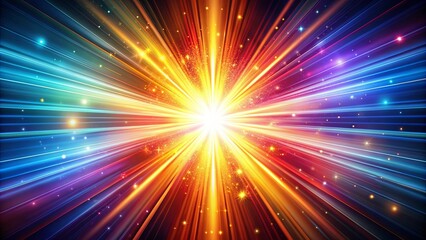 Fototapeta premium A stunning and vibrant burst of light shining with intensity and energy