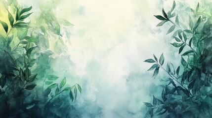 Watercolor illustration of a handcrafted background