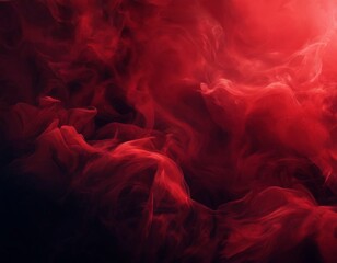 Obraz premium red smoke on black background