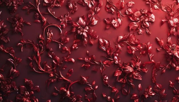 red rose petals on dark background