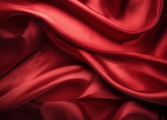 Fototapeta premium red silk fabric