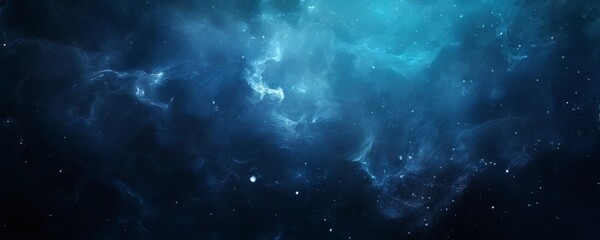 Obraz premium dark blue nebula space background with stars