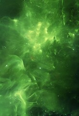 Fototapeta premium green and black background with lots smoke