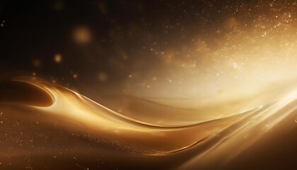 Obraz premium dark background with gold swirl