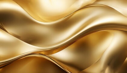 Obraz premium golden wavy background