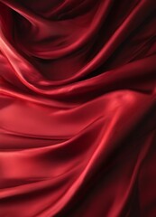 Fototapeta premium red silk fabric background