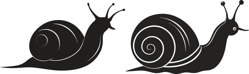 snail vector silhouette 