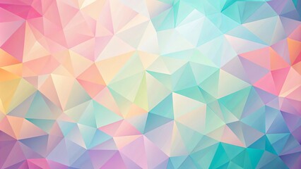 Obraz premium Low poly geometric wallpaper background in soft pastel colors with an abstract design