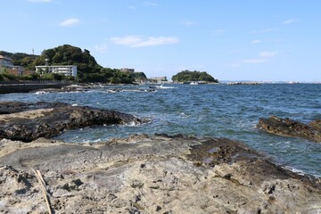 東京湾の景色（横須賀）。