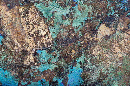 USA, Arizona, Azurite and Malachite, Jerome State Historic Park