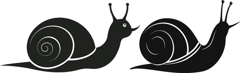 snail vector silhouette 