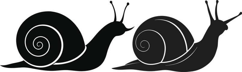 snail vector silhouette 
