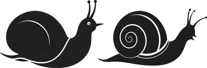 snail vector silhouette 