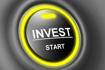 Start to invest button with green light