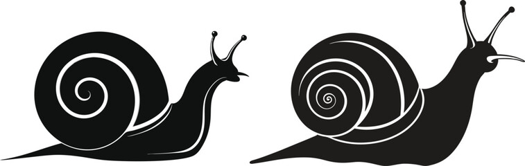 snail vector silhouette 