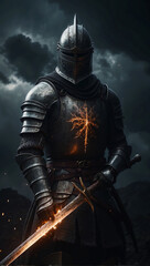 Naklejka premium knight in armor