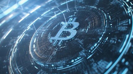 Obraz premium 暗号通貨と未来の金融12