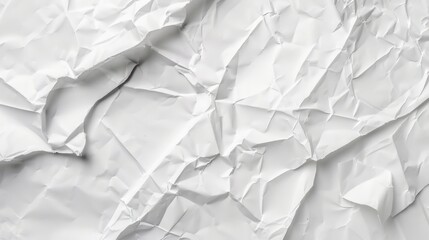 Obraz premium Wrinkled White Paper Texture