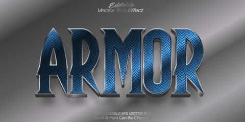 Armor Vector Text Effect Editable Alphabet Warrior Soldier Historic Military