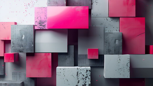 pink and yellow notes on wall