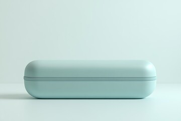 Elegant eyeglass case mockup against a soft pastel backdrop. Perfect for presenting your eyewear accessories
