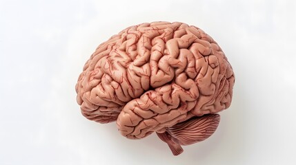 Fototapeta premium Isolated brain on white background with copy space.