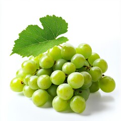 Close up of grape on an isolated white background