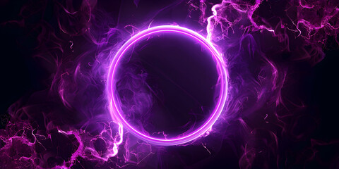 Purple circle with the word light 