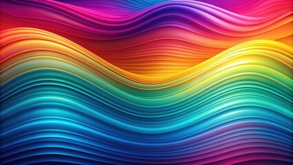 Obraz premium Vibrant gradient background with flowing waves, colorful, gradient, background, waves, abstract, vibrant, design, texture