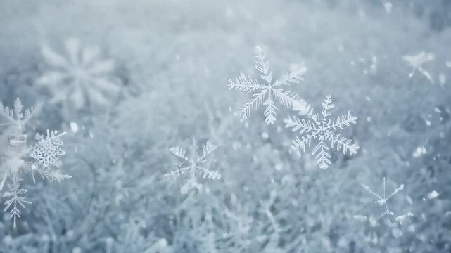 A delicate snowflake rests gently atop a patch of vibrant green grass, contrasting its intricate ice crystals against the lush, lively backdrop of nature.