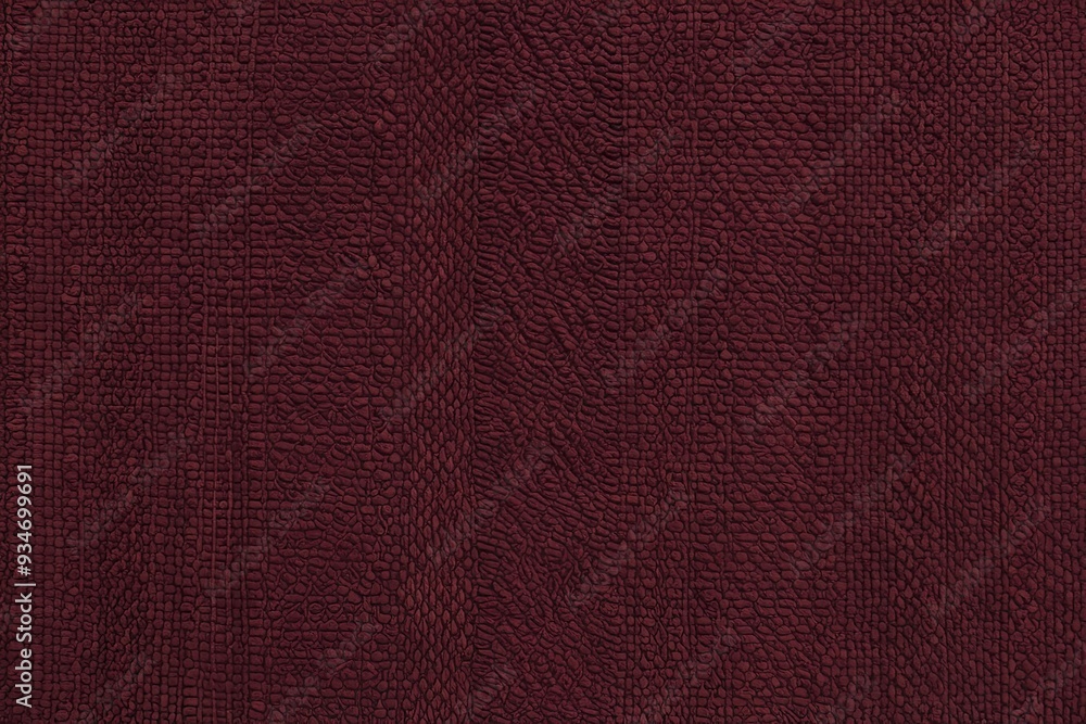 Poster distinctive maroon weave textile with intricate texture and sophisticated design